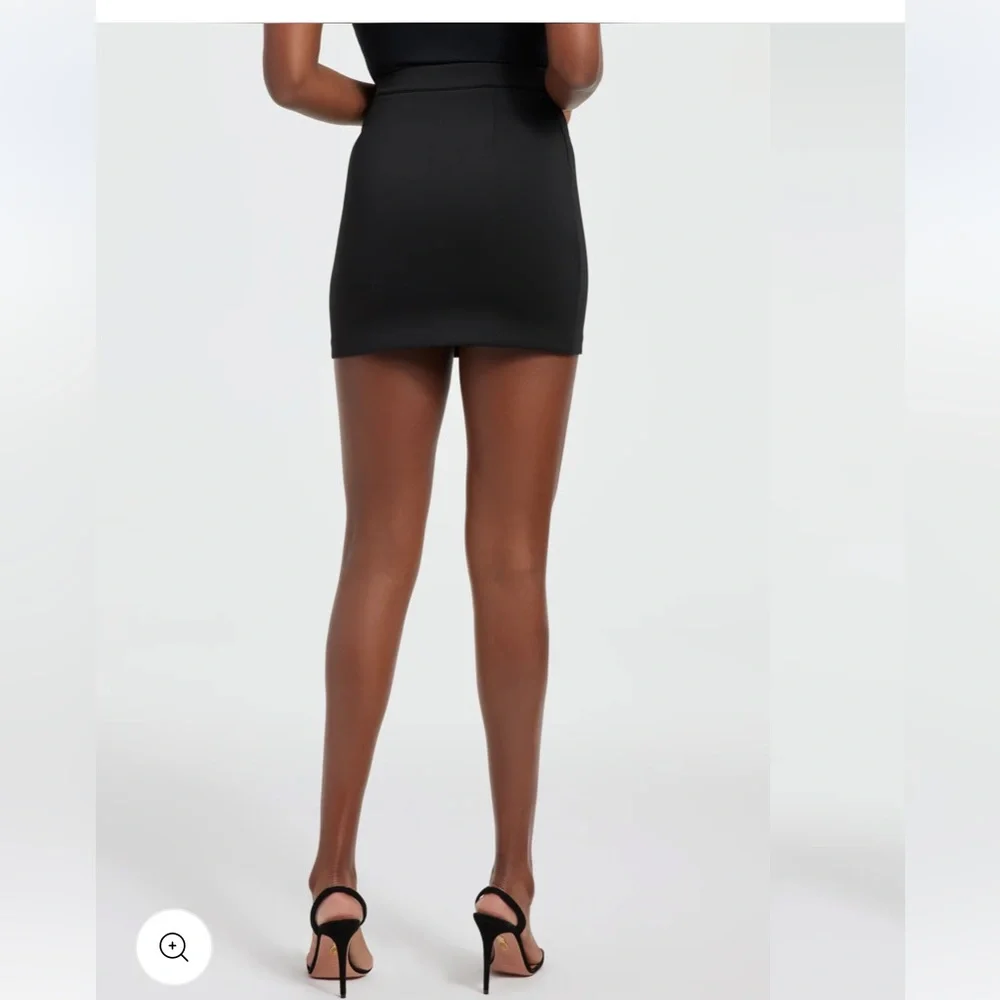 “Good American” brown (coco) scuba mini skirt; size 4/27; NWT - Picture 6 of 16